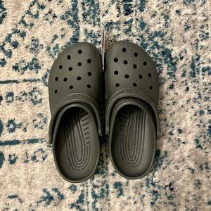 **NEW WITH TAGS** Charcoal Grey Crocs